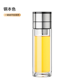 Kuangdi one-click Quick-open tea separation Cup double-layer men's glass water Cup girl's car Tea Cup car tea cup