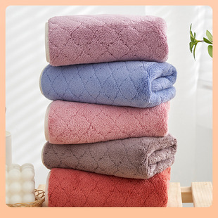 ✅Coral fleece towel adult household Gaoyang factory wholesale absorbent home daily wedding gift towel set
