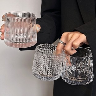 Vintage Ins Style Glass Concentrated Ice American Latte Cup Avogado Cup Coffee Cup Cold Extract Cup Drink Cup