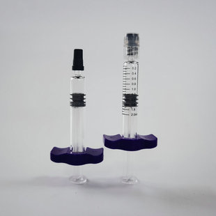 Спот 2.25ml Рурский замок Рурский резиновый шапка предварительно заполненный стеклянный шприц водяной свет иглы гиалуроновой кислоты красоты упаковочный материал