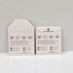 Трансграничная платформа AliExpress Льготные линзы Пленка Упаковочная коробка Белая карта Конверт Объектив Закаленная пленка Картонная упаковочная коробка
