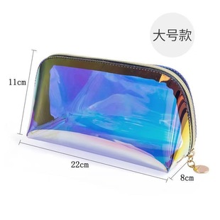 TPU красочная лазерная косметическая сумка для ухода за кожей сумка для хранения водонепроницаемая легкая дорожная сумка для полоскания
