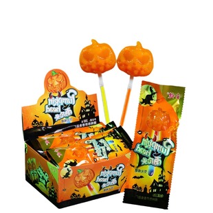 Halloween dotted Flower Candy, cute pumpkin bat witch hat, Universal Hard Candy Gift, 48 pieces, whole box