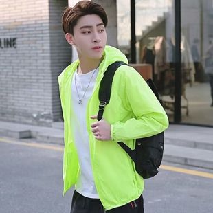 Summer Men's Outdoor Casual Sun Protection Suit Fat plus size Lightweight Soft Shell Top Fat Man Loose Hooded Jacket