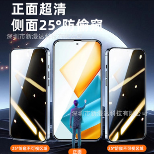 Применяет Xiaomi 15Pro шелкография анти-подглядывание закаленная пленка xiaomi14 конфиденциальность защитная пленка отпечатков пальцев Ультразвуковая разблокировка