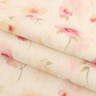 Ready Stock Digital Printing Fabric, Plant Floral Fabric, Spring and Summer Casual Wear, Fashion Shoes, Hats, Bags and Materials