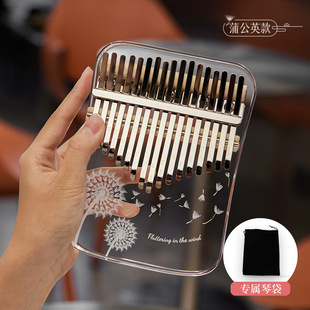 Huashu Crystal Finger Kalingba Instrument 17 звук 21 звук прозрачная девушка новичка в пальцах фортепиано с большим пальцем