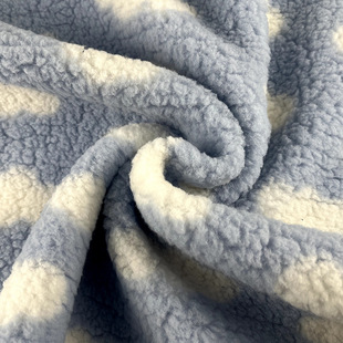 Back Brush Cationic Lamb Wool Autumn and Winter Outwear Sweatshirt Velvet Single-Sided Dyed Knitted Lamb Velvet Fabric