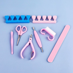 Wholesale foot rub pedicure tool 10-piece set to remove dead skin calluses foot file scraping dead skin manufacturers supply
