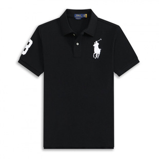 Summer Wear Foreign Trade Paul Polo Men's Lapel Printed Malaysian Short-sleeved T-shirt Cotton Men's Polo Shirt in stock Generation