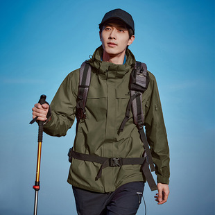 [Zhuque Jacket] Pioneer открытый мужской альпинистский костюм Съемная водонепроницаемая ветрозащитная куртка три в одном