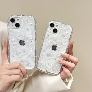 Трехмерная бабочка подходит для Apple 16/15promax чехол для телефона iphone13/14