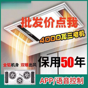 [Available for 50 Years] Bathroom Heater with Integrated Ceiling Exhaust Fan Lighting Five-in-One Bathroom Heater