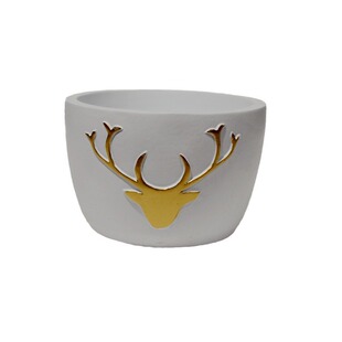 Cross-Border Cement Flower Pot Cement Flower Pot Elk Shaped Flower Pot Home Desktop Decoration Customization