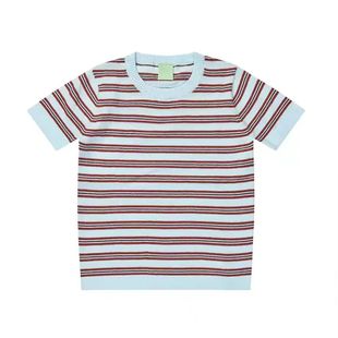 Spring and summer 2025 new children's f * B soft cotton college gentleman temperament knitted top Polo lapel NY
