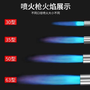 Газовый газовый пистолет для сжиженного пламени из нержавеющей стали, бытовой водонепроницаемый высокотемпературный газовый пистолет для сжигания свиных волос, природный газовый пистолет