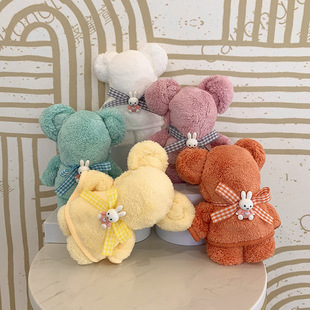 Rabbit bear towel birthday party Baby Full Moon gift wedding creative gift towel factory spot