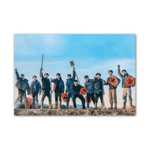 Let's farm ten diligent jigsaw puzzles 1000 pieces of wooden jigsaw puzzles popular new net red star wall-pasting teenagers