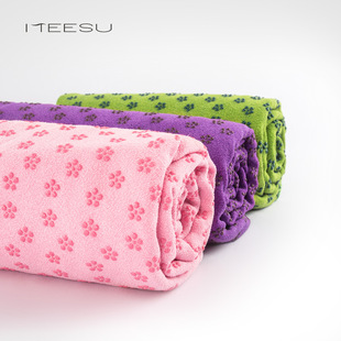 Factory Direct sales yoga towel women's non-slip sweat-absorbent sports fitness mat towel iyangge auxiliary rest blanket towel