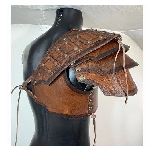 2023Wish Cross-Border European and American Export Ring Stage Props Rivets Sports Outdoor Protective Gear Shoulder Pads