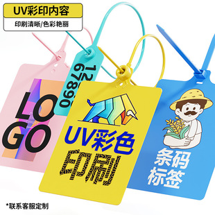 Logistics tag tag tag tag integrated tie express anti-disassembly disposable conventional seal tag wholesale