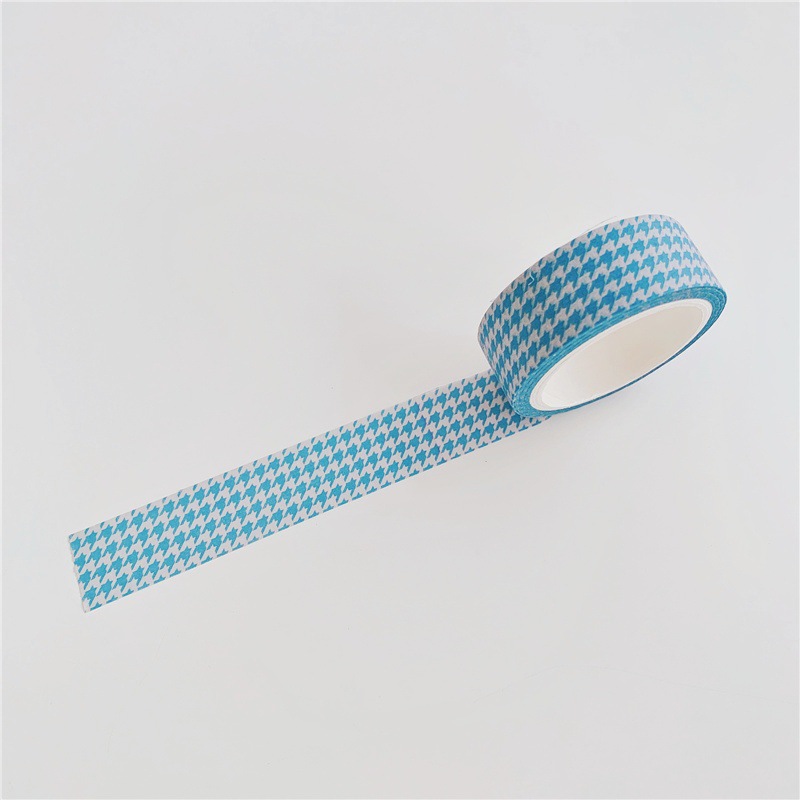 [5 m] ins creative hand account check pattern and paper tape cute hand account sticker grid whole roll diy decorative element
