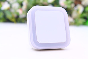 Source factory square halo LED night light foreign trade export hot British regulations US regulations plug light control induction night