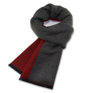 Wool scarf men's winter warm Men's scarf for the elderly leisure simple scarf manufacturers spot wholesale