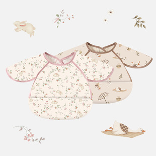 Children's coverall summer boys and girls baby eating bib waterproof bib baby Korean style anti-dressing maternal and child supplies wholesale