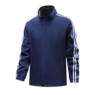 Spring and Autumn New Casual Joker Jacket Men's Korean Fashion Brand Jacket Thin Vertical Collar Jacket Cross-border One-Piece Hair