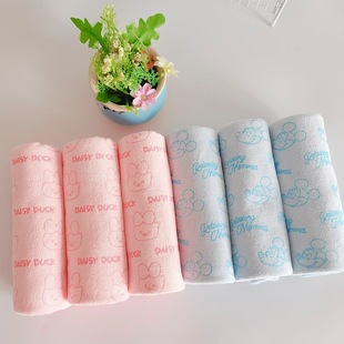 Wholesale Thickened Microfiber Cartoon Mickey Towel Bath Towel Mother and Mother suit Absorbent Soft Quick-drying Household Bath