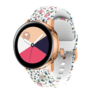 Для Samsung Galaxy Watch 42/46 мм силиконовый ремешок с принтом Huawei GT2/3 Smart Strap
