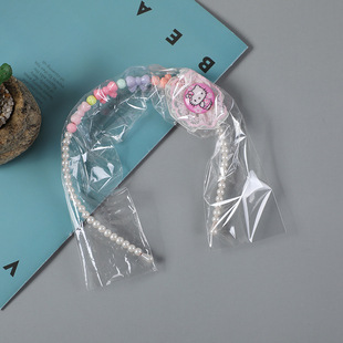 Factory Direct sales headband plastic packaging bag OPP bag transparent flat pocket ziplock bag direct supply size LOGO wholesale