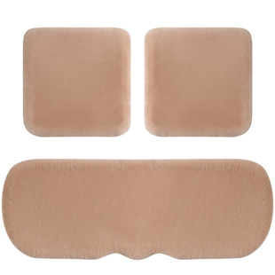 Cross-border special car cushion winter rabbit plush universal car seat cushion without backrest fleece-lined warm cotton pad