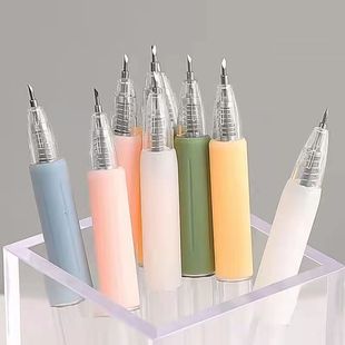 Morandi press art knife ins high color value simple student hand account cutting knife cartoon carving knife pen wholesale