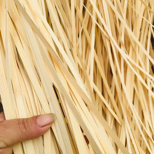Bamboo Strip Bamboo Piece Woven Material Thin Bamboo Disgraced Piece Bamboo Silk Moso Bamboo Wedding Arrangement Handmade DIY Gardening Flower Art Bamboo Woven