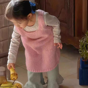 2024 girls' spring fashionable suit daily Korean style designer versatile hollow vest skirt suspender suit skirt