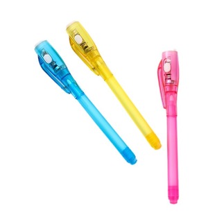 Amazon foreign trade festival creative invisible highlighter hand account pen fun colorless mark magic uv lamp pen