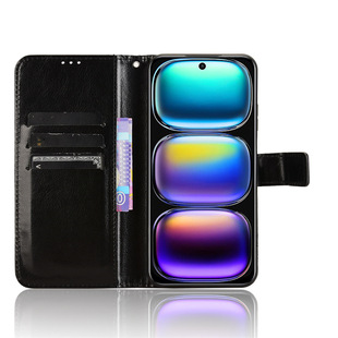 For Voice Infinix Smart 9 Mobile Phone Case Flip HOT 50i Card Lanyard Crazy Horse Pattern Leather Case