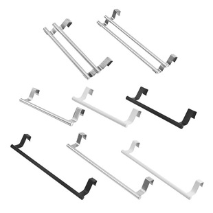 Hanging stainless steel single bar towel rack punch-free towel rack bathroom stainless steel towel bar rag rack