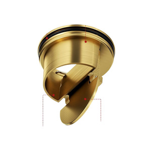 Gun Grey Floor Drain Full Copper Core 304 Stainless Steel Sewer Toilet Bathroom Shower Washing Machine Odor-proof Insect-proof
