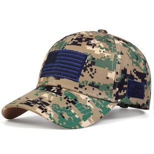 European and American Cross-border American Flag Embroidered Baseball Cap Amazon Breathable Embroidered Hat for Men and Women Cross-border Exclusive