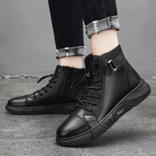 Martin boots men's British style fashionable high-top men's shoes casual leather shoes outdoor sports all-matching workwear shoes