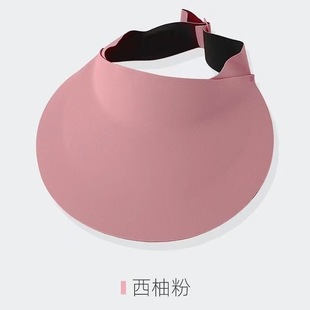 Summer New Traceless Integrated Sunscreen Hat Anti-ultraviolet Foldable Large Eave Empty Top Sunhat Outdoor Sports Women