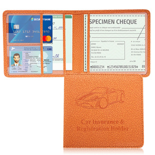 New Multifunctional Car Document Holder, Passport Card Holder, Cross-Border Ticket Storage, Simple