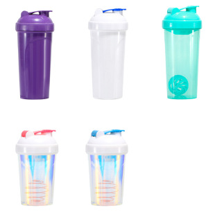 Factory Direct Sales Cross-Border Customized Plastic Protein Powder Shaker Cup Fitness Sports Water Cup Mixing Cup