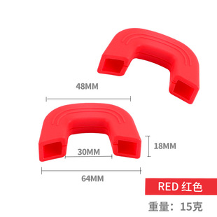 Silicone Heat Insulated Pot Ear Cover Soup Pot Casserole U-shaped Anti-scalding Pot Handle Cover Kitchenware Accessories High Temperature Resistant Side Ear Pot Handle Cover