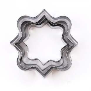 Cross-border Stainless Steel Biscuit Mold Star Flower Love Shape Cookie Dessert Steel Ring Cake Mousse Mold