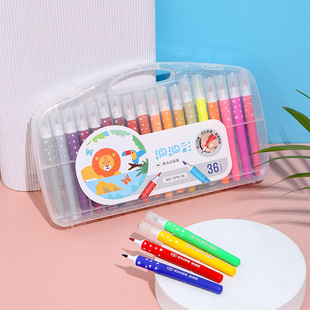 Cave Soft Head Children's Watercolor Pen Washable Children's Correcting Grasp Brush Safe Non-toxic Primary School Art Supplies