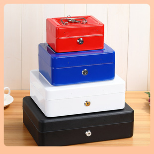 ⇕ Iron Box with Lock, Storage Iron Box, Password Storage, Small Safe Box, Drawer Lockable Cash Box Size